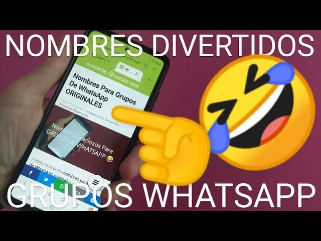 Nombres para grupos de WhatsApp