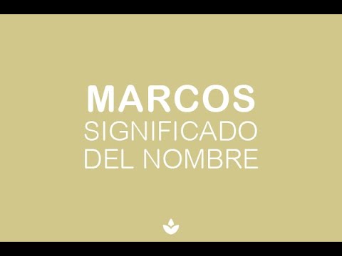 Significado del Nombre Marcos